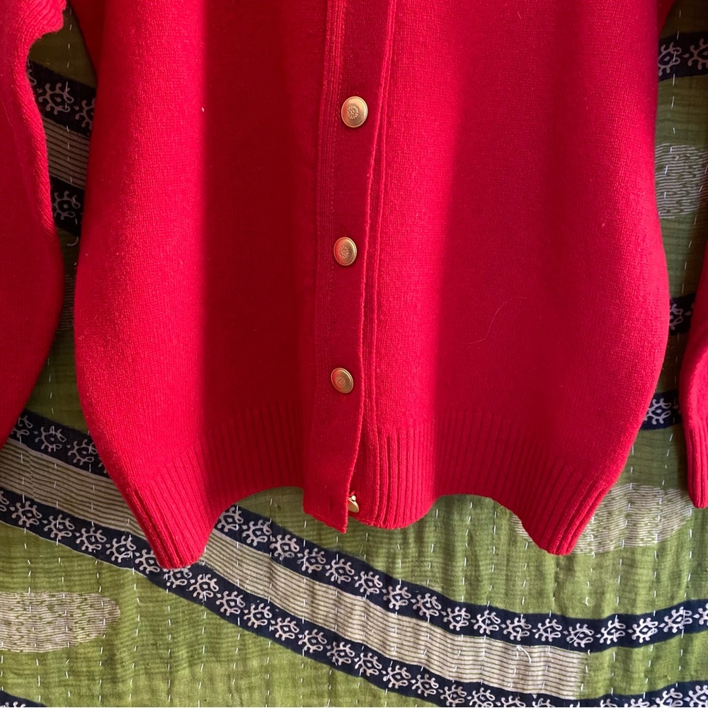 Pendleton Red Virgin Wool Button Down Grandma Sca… - image 4